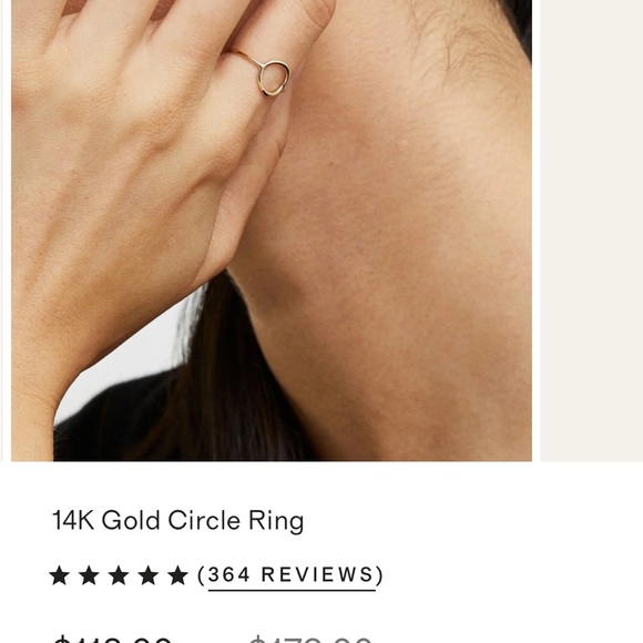 Quince 14K Gold Circle Ring - Picture 5 of 5